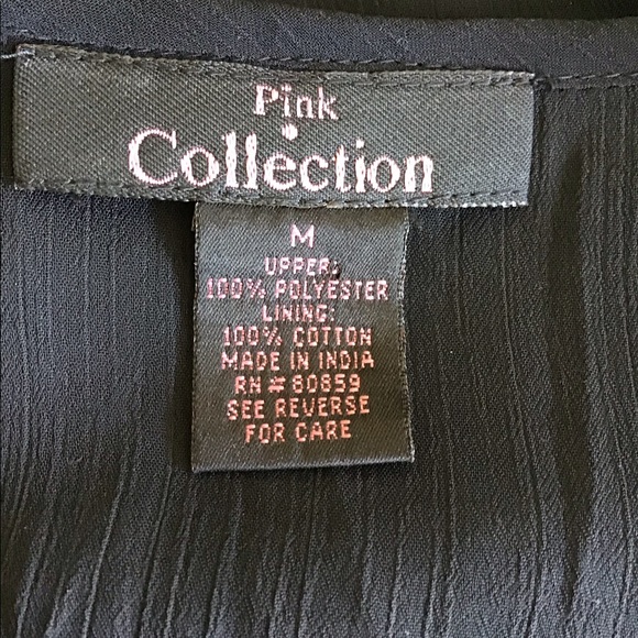 Embellished Sheer Top with Camisole Sz M - Picture 4 of 7